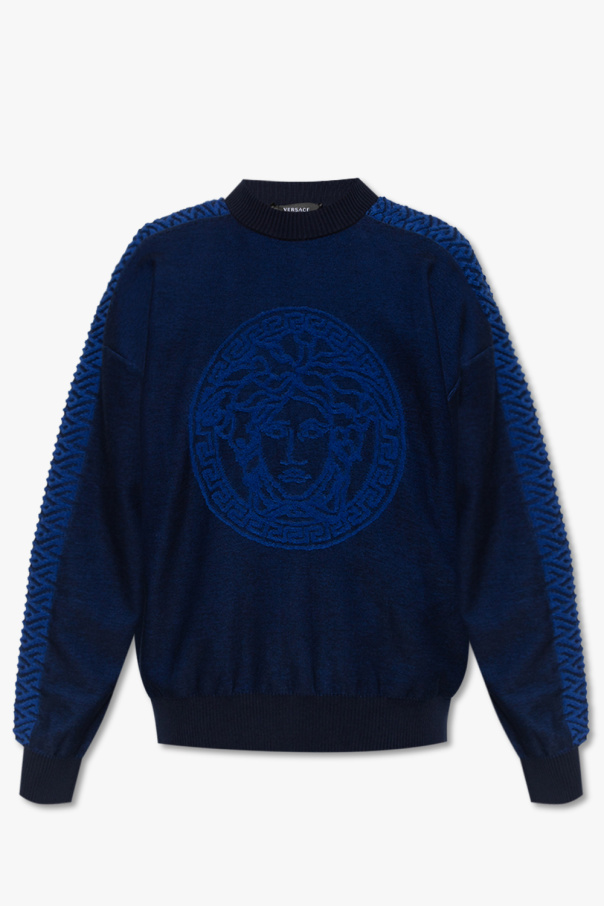 Blue versace sweater best sale